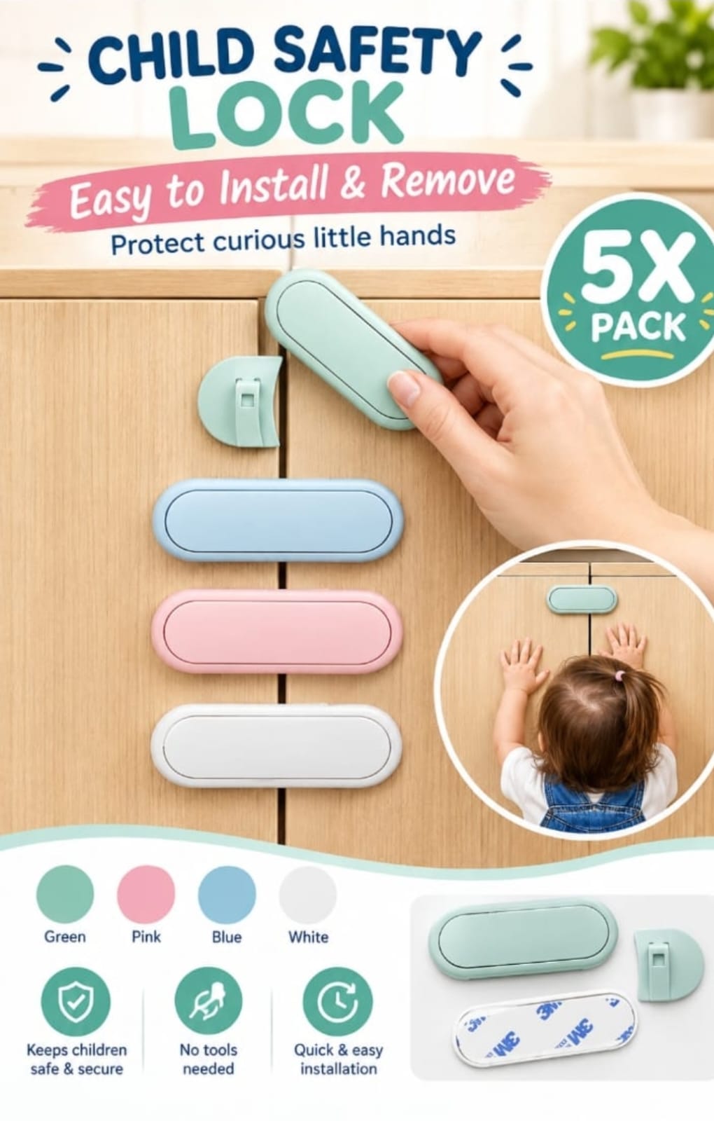 CABIN SAFETY LOCKS FOR BABIES